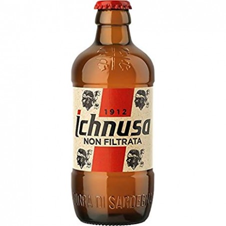 Birra Ichnusa in Bottiglia di Vetro da 0,33 Non Filtrata conf. da 24 pz