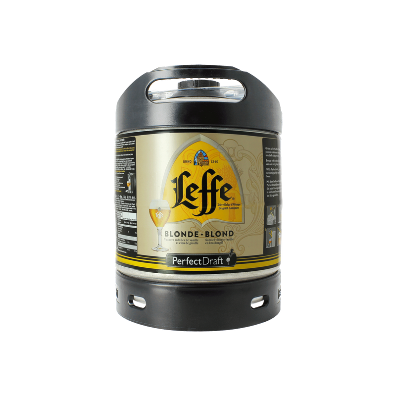 Fustino Birra Bionda Belga Leffe da 6 litri Vuoto a Rendere
