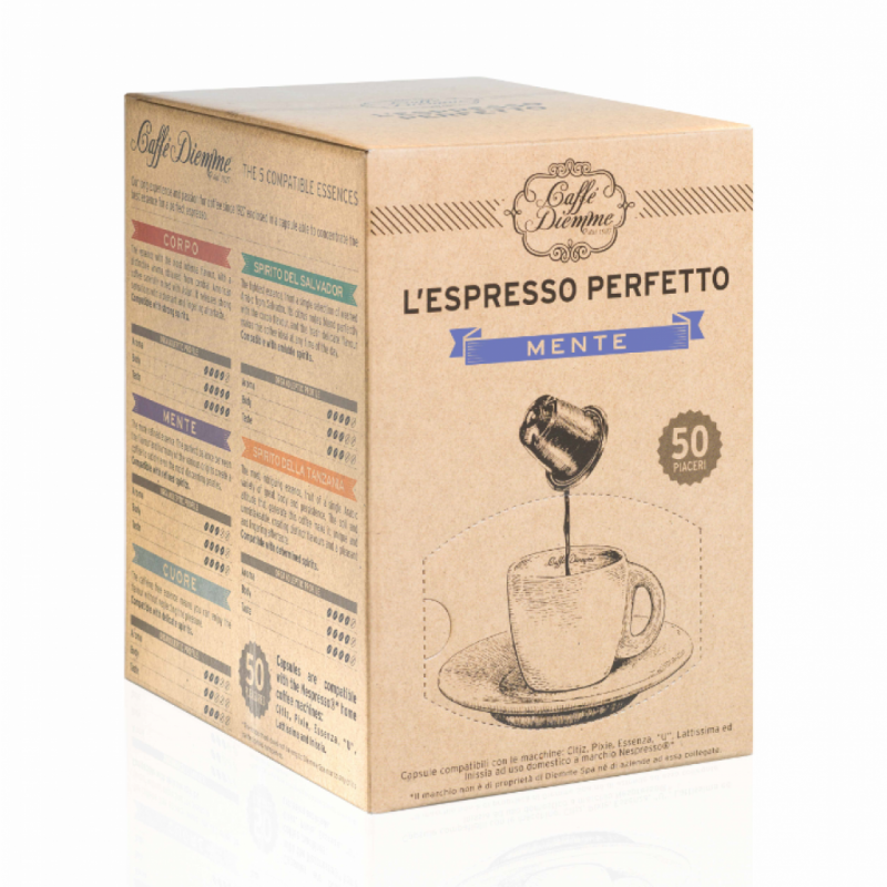 50 Capsule Caffè Diemme Compatibili Nespresso Gusto Mente (0,35 € a capsula)