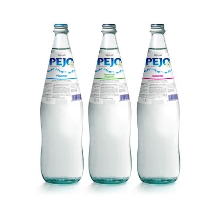 Acqua Pejo da 1 litro 12 Bottiglie in Vetro a Rendere Formato Naturale